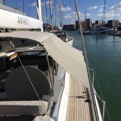 Oyster 495 Bimini Single Mesh Side Panel