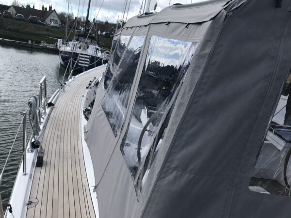 Bimini Enclosure for Oyster 495 by Dolphin Sails
