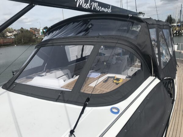 Bimini Enclosure for Oyster 495 by Dolphin Sails