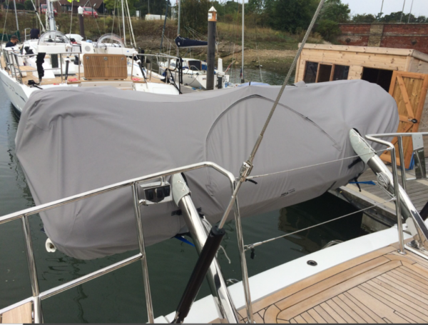 RIB cover by Dolphins Sails for Oyster 495