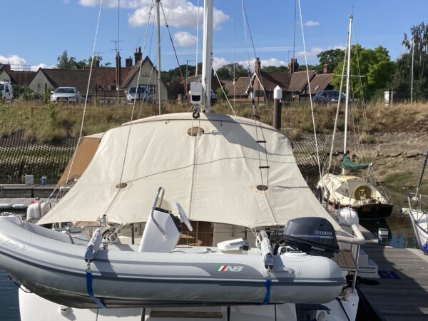 Dolphin Sails, Oyster Yacht, Aft Deck Awning to Push Pit