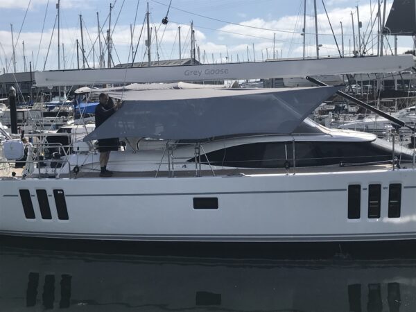 Oyster 675 Bimini Zip On 'Walk Under' Sides (Pair) - Image 3