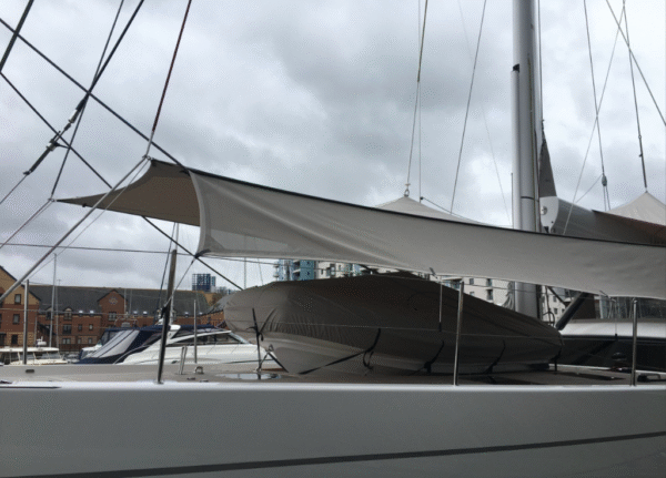 Oyster 885 Mesh Side Overboom Awning (Each Side) - Image 2