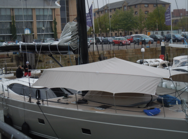 Oyster 885 Mesh Side Overboom Awning (Each Side) - Image 3