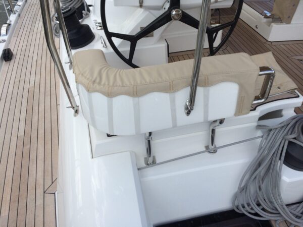 Helm Seat Covers for Oyster Yachts by Dolphin Sails.