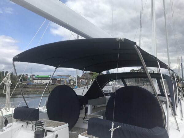 Dolphin Sails. Bimini for Oyster Yachts