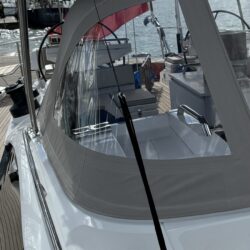 Oyster 745 Fixed Dyneema Strops & 1 Bimini Tensioner