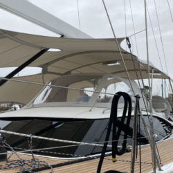 Bimini Coach House Awning for Oyster Yachts by Dolphin Sails