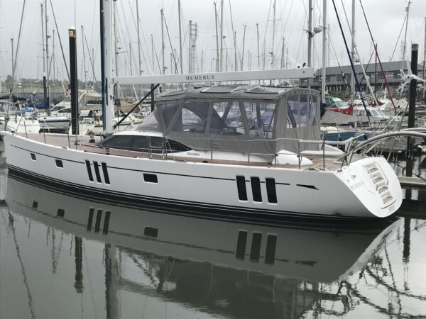 Bimini Enclosure for Oyster 595 by Dolphin Sails