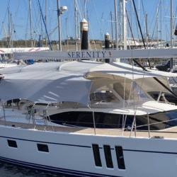 Coach house Awning for Oyster 745 by Dolphin Sails