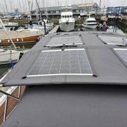 Oyster 495 Solar Panels to Bimini by Dolphin Sails
