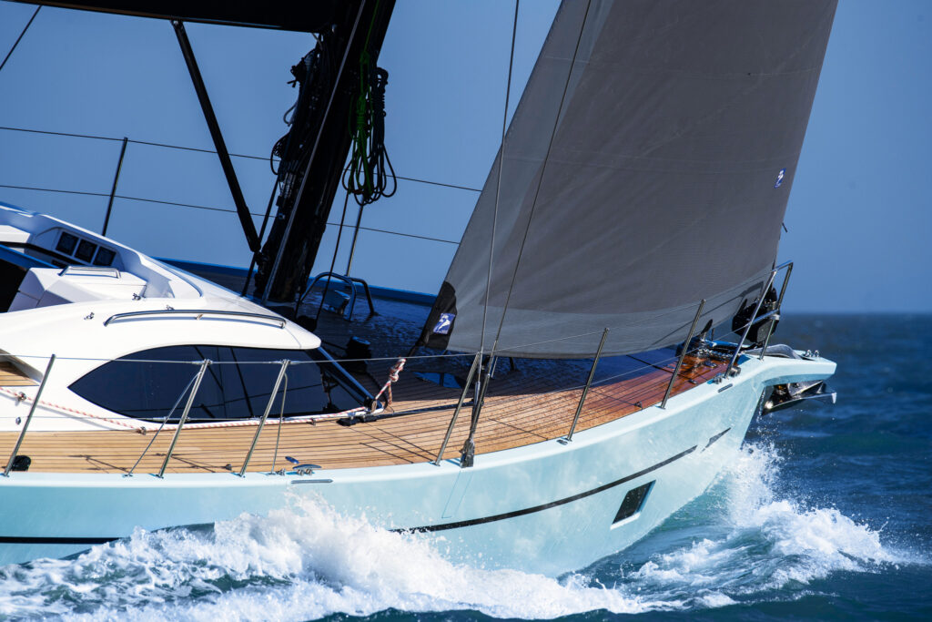 Oyster 495 with Dolphin Sails Blade Jib