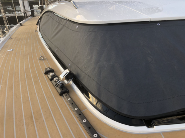 Mesh Windscreen Wrap for Oyster Yachts by Dolphins Sails