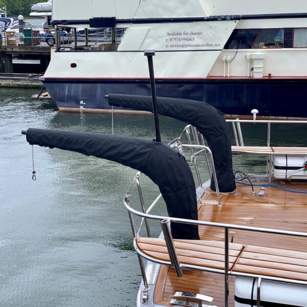 Carbon Davitt Covers for Oyster Yachts by Dolphin Sails