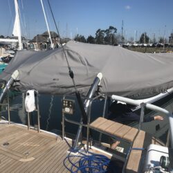 Oyster 675 Rib Cover on Davits by Dolphin Sails